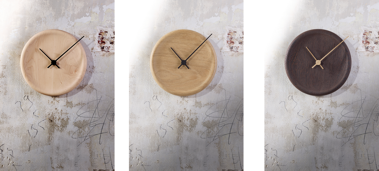 multiples-horloges-bois Horloges en bois massif